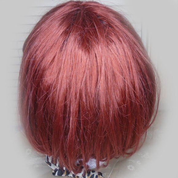 Red Hair Wig, Classic Bob for 50s Looks and 60s 70s 80s etc Styles - Picture 4 of 15